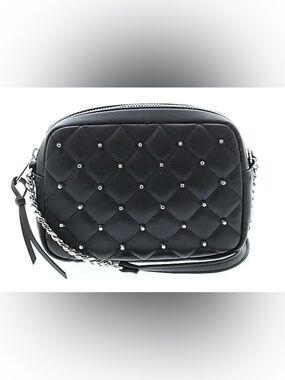 Rebecca Minkoff Black Quilted Crossbody Bag with Stud Detailing